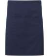 PR141 Premier 'Colours' Mid Length Apron with Pocket Navy colour image